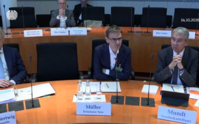 Rebalance Now bei Anhörung zur Kartellrechtsreform im Bundestag